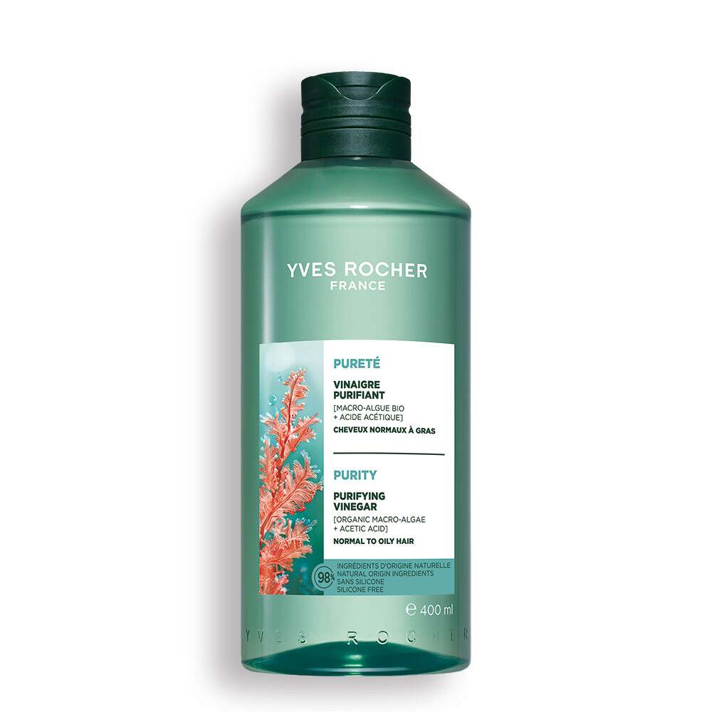 

Уксус-Ополаскиватель ОЧИЩЕНИЕ с Детокс-Эффектом с Макроводорослями БИО - Для нормальных и жирных волос, 400 мл